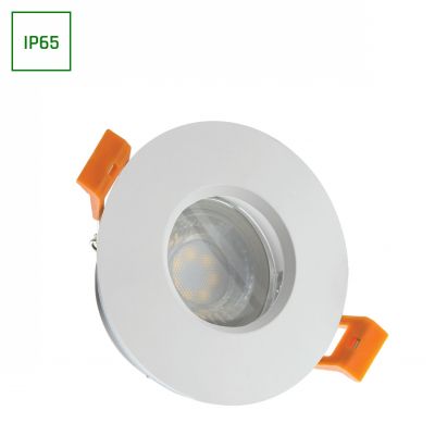 Oprawa sufitowa FIALE IV GU10 IP65 okrągła biel  SLIP001005 Spectrum Led (SLIP001005)