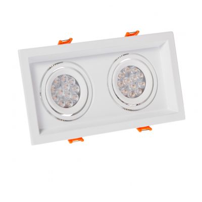 MDD Mini Due GU10 x2 250V IP20 110x210x40mm biały  SLIP002006 Spectrum Led (SLIP002006)