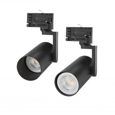 Oprawa na szynoprzewód SPS 2 Madara Mini II GU10 3F 250V IP20 56,5x121x172mm czarny  SLIP003007 Spectrum Led (SLIP003007)