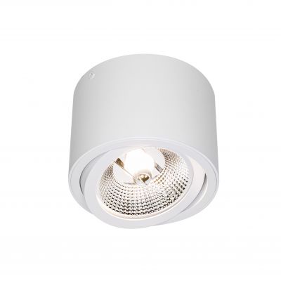 Oprawa natynkowa CHLOE AR111 GU10 250V IP20 139x100mm biały okrągła ruchoma  SLIP005012 Spectrum Led (SLIP005012)