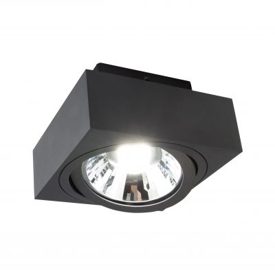 MIRORA AR111 NATYNKOWA GU10 250V IP20 145X145X85mm CZARNY kwadratowa ruchoma  SLIP005048 Spectrum Led (SLIP005048)