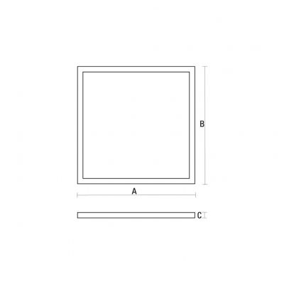 Panel LED ALGINE LED 230V 45W 100lm/W IP20 600x600mm WW 5 lat gwarancji  SLI035037WW Spectrum Led (SLI035037WW)