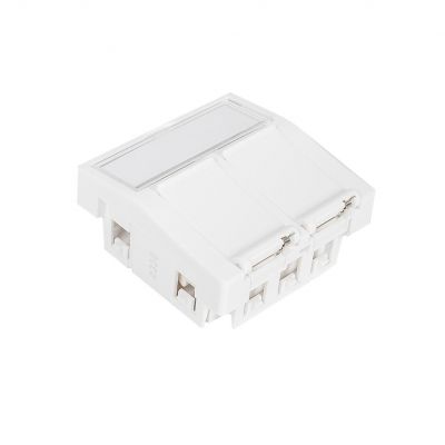 Adapter MMC 45x45mm dla 2xRJ45 BC BC452C C&C Partners (BC452C)