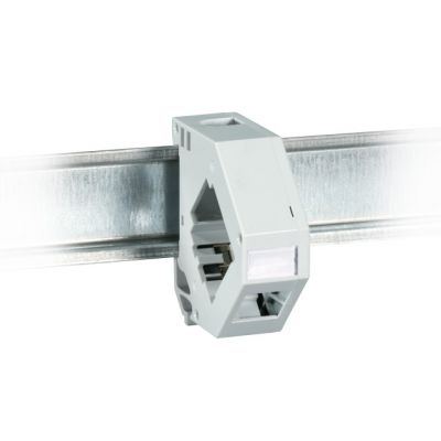 Adapter na szynie DIN dla jednego modułu Keystone jasnoszary ET-25186.V2 C&C Partners (ET-25186.V2)