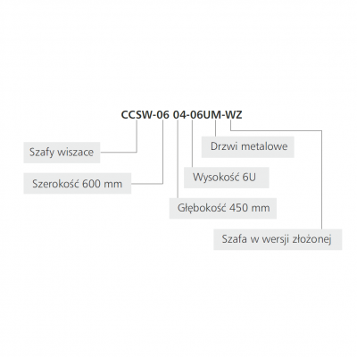 Szafa wisząca 19 cali 15U 600x600 CCSW-0606-15U C&C Partners (CCSW-0606-15U)