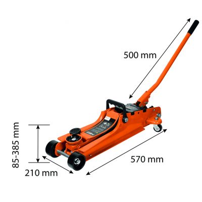 Podnośnik warsztatowy niskoprofilowy żaba lewarek 2,5t 11-733 NEO TOOLS GTX (11-733)
