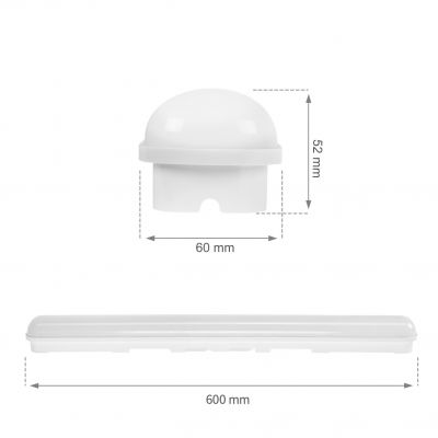 Oprawa hermetyczna LIMEA GO 25W 60cm IP65 neutralna biel  SLI028034NW Spectrum Led (SLI028034NW)