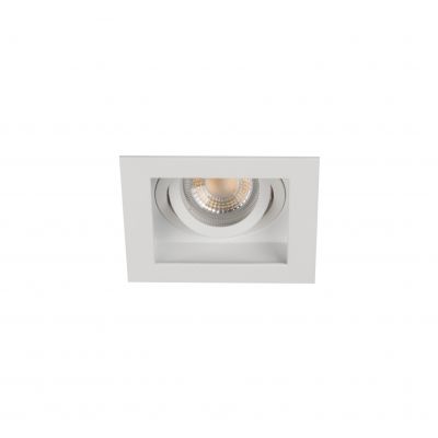 ARET DTL W/W Oczko sufitowe ARET DTL W/W kwadratowy stop aluminium kolor biały 1XGx5,3/GU10 KANLUX (38364)
