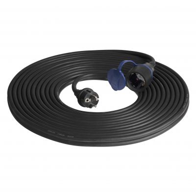 Przedłużacz warsztatowy bryzgoszczelny IP44, 1x2P+Z 20m,kabel gumowy olejoodporny H07RN-F 3x1,5mm2, (OR-AE-13290(GS)/20M)