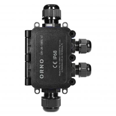 Puszka natynkowy HD IP68, 0,5-6,0mm2 ,2 dławnice M20, 2 dławnice M16, układ T (OR-JB-13815/4T)