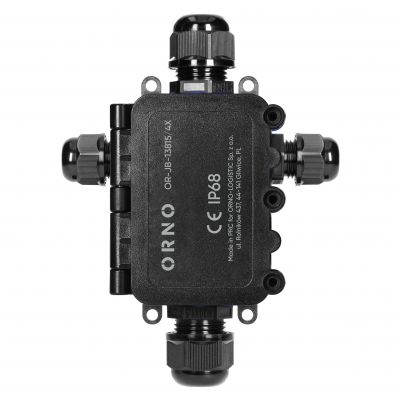 Puszka natynkowy HD IP68, 0,5-6,0mm2 ,2 dławnice M20, 2 dławnice M16, układ X (OR-JB-13815/4X)