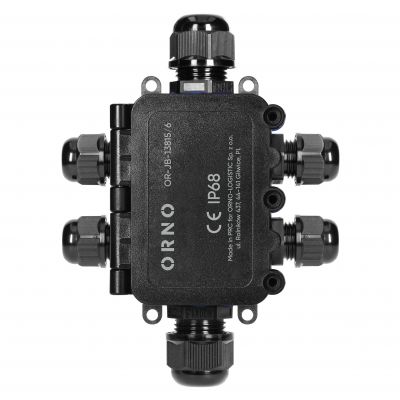 Puszka natynkowy HD IP68, 0,5-6,0mm2 ,2 dławnice M20, 4 dławnice M16 (OR-JB-13815/6)
