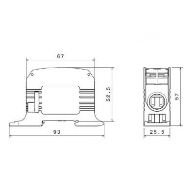 STB 95 Złączka szynowa gwintowa Al/Cu 87510 SIMBLOCK szary SIMET (81101002)