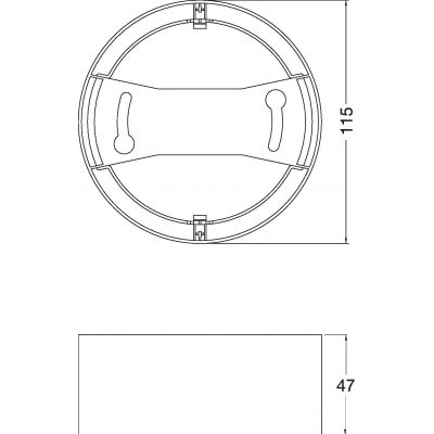 Ramka do oprawy LED DOWNLIGHT IP44 FRAME DN 115 WT 4058075709904 LEDVANCE (4058075709904)