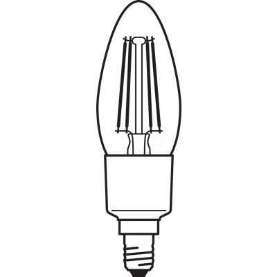 Żarówka LED E14 B35 4W = 40W 2700K Ciepła 470lm 300° Filament SMART+ WIFI Ściemnialna 4058075609754 LEDVANCE (4058075609754)