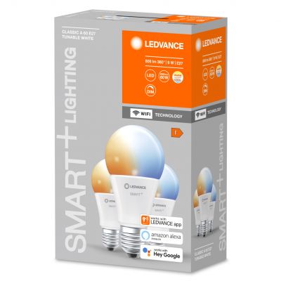 3PAK Żarówka LED E27 A60 9W 806lm CCT SMART+ WiFi ściemnialna 4058075485730 LEDVANCE (4058075485730)