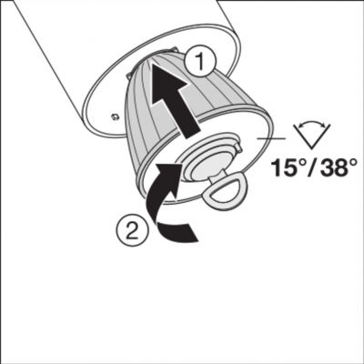 Szynowa oprawa TRACKLIGHT SPOT D85 35W 4000K 90RA NFL GY (4058075113749)