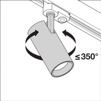 Szynowa oprawa TRACKLIGHT SPOT D85 35W 4000K 90RA NFL GY (4058075113749)