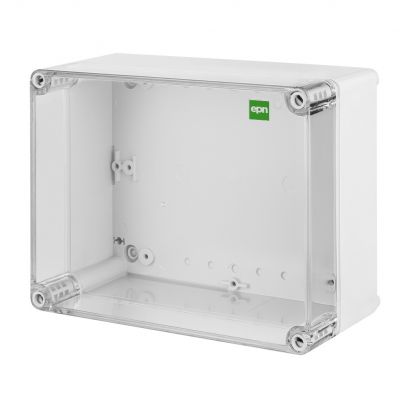 INDUSTRIAL puszka natynkowa 220x170x107 IP65 szary/transp. 2717-01 EP Nasielsk (2717-01)