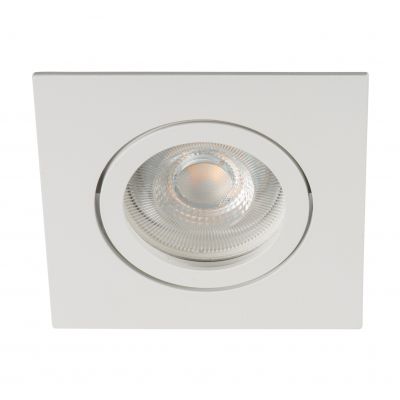 DALLA DTL-W Oczko sufitowe DALLA DTL-W kwadratowy stop aluminium kolor biały 1XGx5,3/GU10 KANLUX (22435)