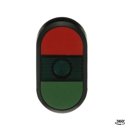 Przycisk podwójny bez tekstu zielone pole podświetlany MPD1-11G (1SFA611130R1102)