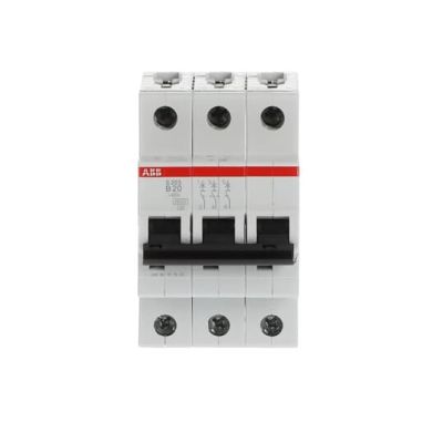 S203-B20 Wyłącznik nadprądowy 6kA 3P B20A 2CDS253001R0205 ABB (2CDS253001R0205)