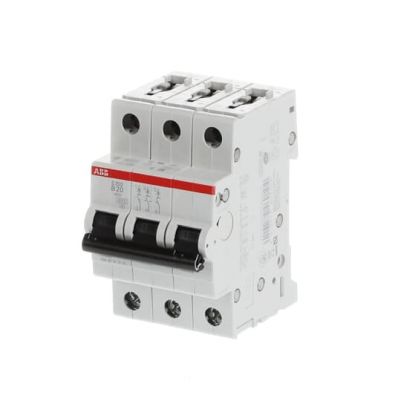 S203-B20 Wyłącznik nadprądowy 6kA 3P B20A 2CDS253001R0205 ABB (2CDS253001R0205)