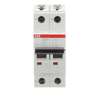 S202M-Z1UC Wyłącznik nadprądowy 10kA AC/DC 2P Z1A 2CDS272061R0218 ABB (2CDS272061R0218)