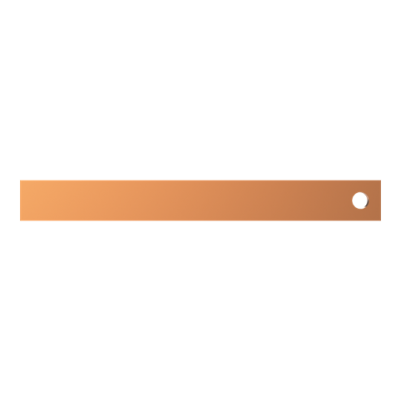 ZX2124 Szyna Cu 30x10mm, L:247mm (do samodzielnego montażu) (2CPX042603R9999)