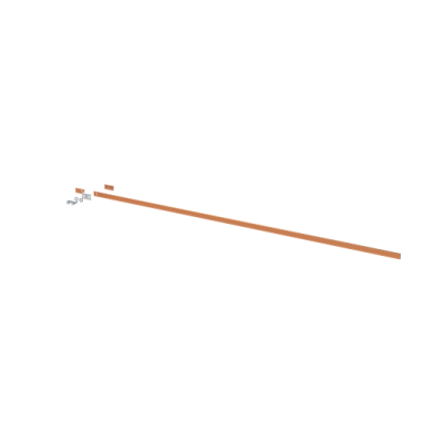 ZX2229 Szyna miedziana 20x5mm szerokość 6PW 1500mm V1, A1 (do samodzielnego montażu) (2CPX042635R9999)