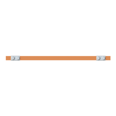 ZX2331 Szyna miedziana 20x5mm szerokość 2PW 500mm V2, A2 (do samodzielnego montażu) (2CPX042721R9999)