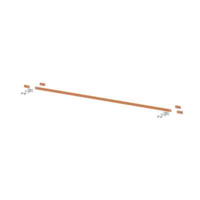 ZX2334 Szyna miedziana 20x5mm szerokość 5PW 1250mm V2, A2 (do samodzielnego montażu) (2CPX042724R9999)