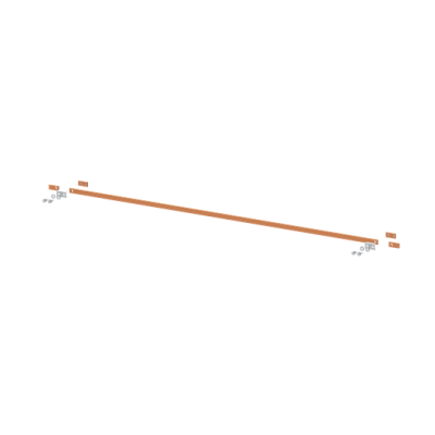 ZX2335 Szyna miedziana 20x5mm szerokość 6PW 1500mm V2, A2 (do samodzielnego montażu) (2CPX042725R9999)