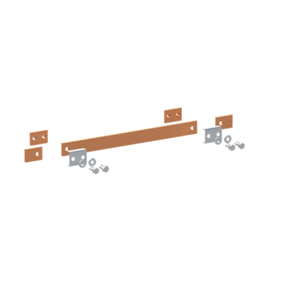 ZX2337 Szyna miedziana 30x5mm szerokość 2PW 500mm V1, A2 (do samodzielnego montażu) (2CPX042727R9999)