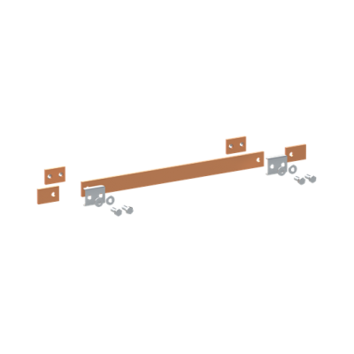 ZX2343 Szyna miedziana 30x5mm szerokość 2PW 500mm V2, A2 (do samodzielnego montażu) (2CPX042733R9999)
