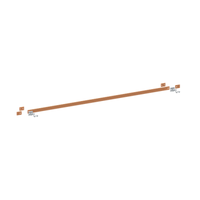 ZX2347 Szyna miedziana 30x5mm szerokość 6PW 1500mm V2, A2 (do samodzielnego montażu) (2CPX042737R9999)
