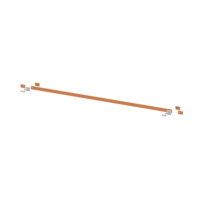 ZX2347 Szyna miedziana 30x5mm szerokość 6PW 1500mm V2, A2 (do samodzielnego montażu) (2CPX042737R9999)