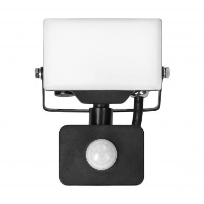 PORTO S LED 10W naświetlacz z PIR, 800lm, IP44, 4000K, aluminium + poliwęglan (AD-NL-6462BLR4)