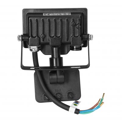 PORTO S LED 10W naświetlacz z PIR, 800lm, IP44, 4000K, aluminium + poliwęglan (AD-NL-6462BLR4)