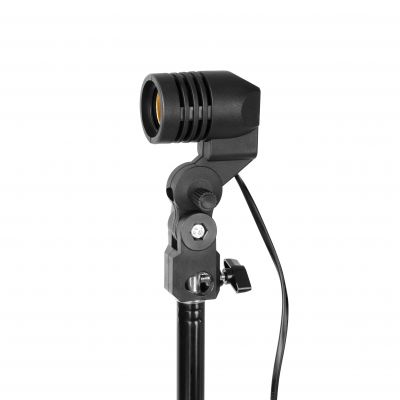 RIGEL LED zestaw: lampa warsztatowa składana 5-skrzydłowa 55W + statyw + adapter (AD-NL-6516)