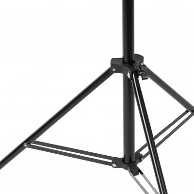 RIGEL LED zestaw: lampa warsztatowa składana 5-skrzydłowa 55W + statyw + adapter (AD-NL-6516)