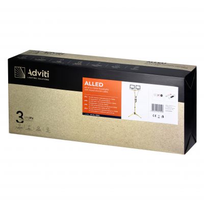 ALLED zestaw naświetlaczy 2x100W ze statywem i 2m przewodem (AD-NL-6592)