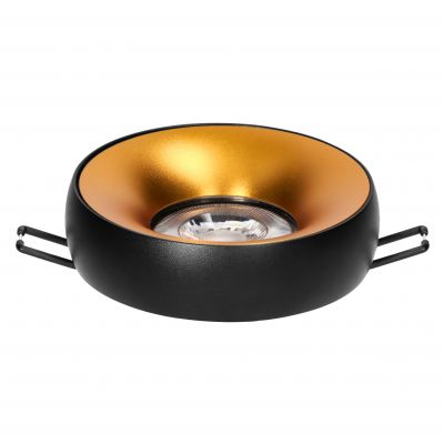 DORADO R, ramka dekoracyjna oprawy punktowej, GU10 max. 35W, okrągła, stała, czarno-złota (AD-OD-6520/B-C)