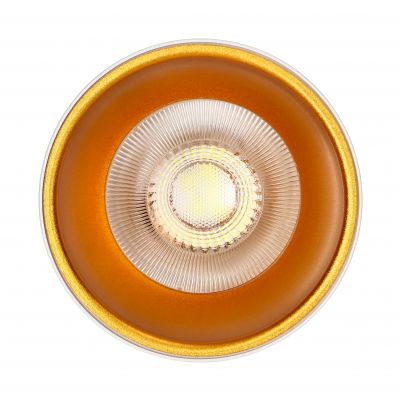 ELIZA, oprawa typu downlight, GU10 max. 35W, IP20, okrągła, biało-złota, aluminium (AD-OD-6521/W-C)