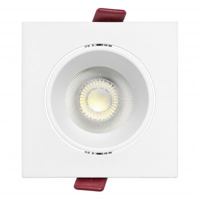 FONDI SC ramka dekoracyjna oprawy punktowej, MR16/GU10 max. 50W, kwadrat, stała, aluminiowa, biała (AD-OD-6523/W)