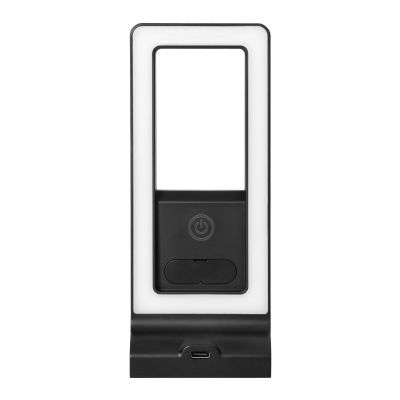 ARTUS lampka podszafkowa LED 3W, 225lm, 4000K, z włącznikiem dotykowym i USB, czarna (AD-OM-6474L4/B/USB)