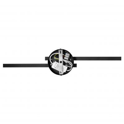 TEKANO LED 14W, lampa nad lustro, 1540lm, 4000K, IP44, dł. 55 cm, aluminium, czarna (AD-OM-6517L4/B)