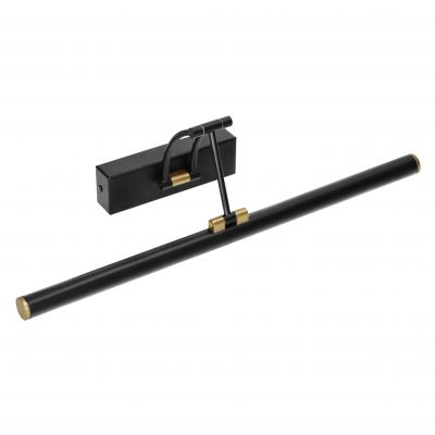 RICO LED 9W, lampa nad lustro, 990lm, 4000K, IP44, dł. 50 cm, czarna (AD-OM-6519L4/B)