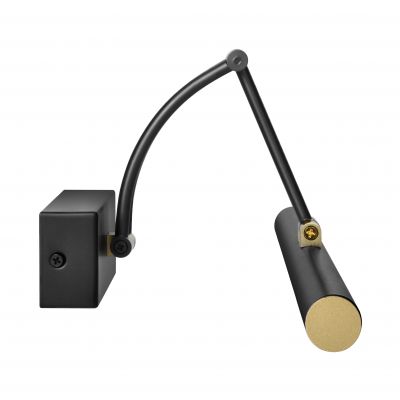 RICO LED 9W, lampa nad lustro, 990lm, 4000K, IP44, dł. 50 cm, czarna (AD-OM-6519L4/B)