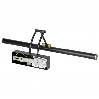 RICO LED 9W, lampa nad lustro, 990lm, 4000K, IP44, dł. 50 cm, czarna (AD-OM-6519L4/B)